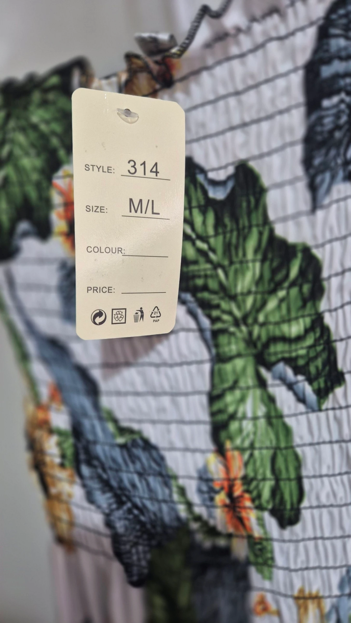 Tropisch lange jurk One Size – photo 5